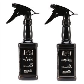 ZIUTPDAX 2X 650 Ml Coiffure Bouteille Salon Barber Outils de Cheveux Coupe de Cheveux Pulvérisateur D' Noir