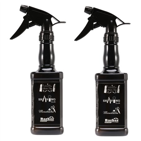 ZIUTPDAX 2X 650 Ml Coiffure Bouteille Salon Barber Outils de Cheveux Coupe de Cheveux Pulvérisateur D' Noir
