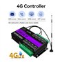 Nettoppo SMS GSM 4G LTE 8 Canaux Relais Interrupteur Marche/Arrêt pour Commande de Moteur D'Ouvre-Porte SM8-WLTE APP Télécommand