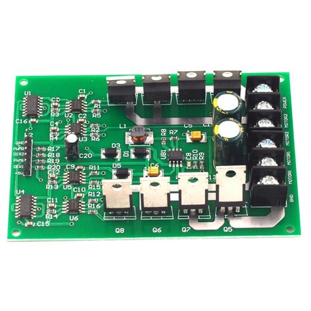 ISKDJBJG Module de Commande de Moteur à Courant Continu à Double Pont en H 15 A