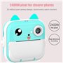 Dunlea 32G Memory Children Mini Camera HD Digital Photography Camera Instant Print Camera pour Girl Blue