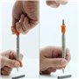 arlote Ensemble de Travail en Métal de 5 Pièces, Ensemble de Pose de Clous Combiné à Double Tête, Poinçon Central à Double Tête 