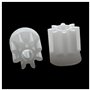 Feriany Lot de 60 roues dentées en plastique de 0,5 à 8 dents pour jouet de 2 mm d'arbre de moteur de voiture