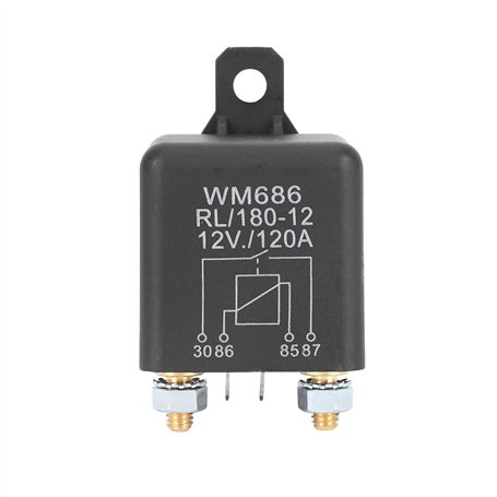 Mocturnity Relais de coupure de batterie CC 12 V/120 A - Charge de pointe pour voiture (12 V/120 A)