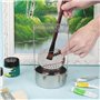 Nettoyeur de Pinceaux en Acier Inoxydable avec Réservoir de Lavage