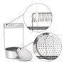 Iouaer Lave-Pinceaux Portable pour Artistes, Nettoyeur de Pinceaux en Acier Inoxydable avec Réservoir de Lavage, Écran Amovible 