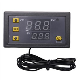 Asyduey W3230 Ligne de Sonde 20A ContrôLe NuméRique de la TempéRature Affichage à LED Thermostat Instrument de ContrôLe de la Ch