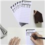 Remingtape Lot de 60 formulaires de collecte de dépenses - Noir - Enveloppes pour un usage personnel et commercial