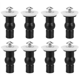 Tuccbay 8 Vis de SièGe de Toilette Charnières de SièGe de Toilette Boulon Expansible écrous Supérieurs en Caoutchouc Fixations