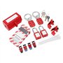 Sxmrmnx 2X Kit D'ÉTiquetage Verrouillage Disjoncteur ÉLectrique, Ensemble SéCurité, Moraillons Station D'ÉTiquette Verrouillage 
