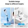 Okeeyseda 9 Têtes de Brosse Remplaçables Brosse de Nettoyage sans avec Manche Long Réglable et Détachable, Résistant à l'eau IPX
