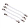 Sujurio 4 x Fixations pour Housse de Planche a Repasser Elastiques