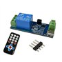 Simpls Module de relais à télécommande infrarouge comme indiqué sur la carte de circuit imprimé avec auto-verrouillage en plasti