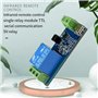 Simpls Module de relais à télécommande infrarouge comme indiqué sur la carte de circuit imprimé avec auto-verrouillage en plasti