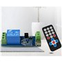 Simpls Module de relais à télécommande infrarouge comme indiqué sur la carte de circuit imprimé avec auto-verrouillage en plasti