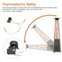 Qusedwey Thermocouple et Interrupteur Inclinaison pour Chauffage Terrasse Interrupteur DéCharge pour Chauffage au Propane Kit Ré