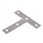 Lot de 10 équerres plates en forme de T 80 mm x 80 mm