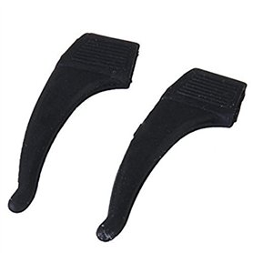 Doumneou 3 Paires Crochets d'oreille Supports de Lunettes Anti-Glisse en Silicone - Noir