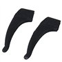 Doumneou 3 Paires Crochets d'oreille Supports de Lunettes Anti-Glisse en Silicone - Noir