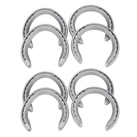 TORR 8 pièces 5 équipes de chevaux fers à cheval en alliage d'aluminium 2 outils de fer avant + 2 pièces arrière pour le jeu de