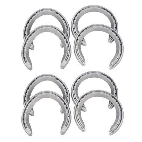 TORR 8 pièces 5 équipes de chevaux fers à cheval en alliage d'aluminium 2 outils de fer avant + 2 pièces arrière pour le jeu de