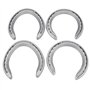 TORR 8 pièces 5 équipes de chevaux fers à cheval en alliage d'aluminium 2 outils de fer avant + 2 pièces arrière pour le jeu de 