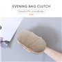 Jufjsfy Golden Soirée Sac à main Femmes Mariage Brillant Sac à main Mariée Métal Arc Accouplement Sac Chaîne Sac à bandoulière, 