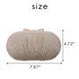 Jufjsfy Golden Soirée Sac à main Femmes Mariage Brillant Sac à main Mariée Métal Arc Accouplement Sac Chaîne Sac à bandoulière, 