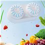 TsoLay 1 PCS Portable Lave-Légumes Purificateur Alimentaire Élimine Les Résidus Désinfection Fruits Légumes Machine à Laver Blan