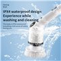 Ujjdwiurgh Épurateur Électrique pour Le Nettoyage avec 9 Têtes de Brosse Remplaçables Brosse de Nettoyage sans pour Salle de Bai