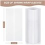 Steowsey 70 PièCes Film Emballage RéTractable par Sublimation 5X10 Pouces Film RéTractable Transfert Chaleur D'Emballage RéTract
