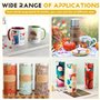 Steowsey 70 PièCes Film Emballage RéTractable par Sublimation 5X10 Pouces Film RéTractable Transfert Chaleur D'Emballage RéTract