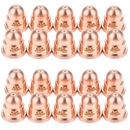 Wresetly 20 PièCes SéRies 45A Buse 220930 Buse pour de DéCoupe Plasma Consommables ProcéDéS de Coupe Fournitures de Soudage et d