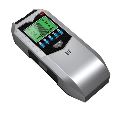 JNJOOD 1 détecteur électronique 5 en 1 pour détecter les montants muraux - Scanner mural - Argent ABS - Détection de poutre en b