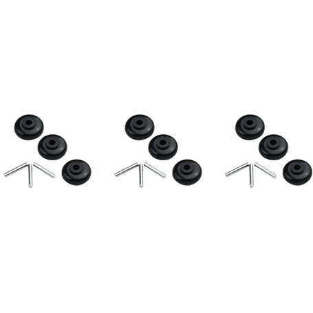 VENEKA Lot de 9 essieux et rouleaux motorisés à têtes petites roues d'arbre pour aspirateur Powerheads remplacement