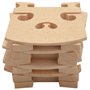 Lot de 10 bridges de violon en érable pour 1/8 et 1/4 et 1/2 et 3/4 et 4/4 instruments à cordes
