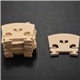 Lot de 10 bridges de violon en érable pour 1/8 et 1/4 et 1/2 et 3/4 et 4/4 instruments à cordes