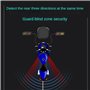 Kissmii Système de Détection de Radar d'angle Mort pour Moto Assistant de Fusion de Capteurs D'Ondes Millimétriques