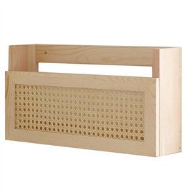 Nettoppo 1 PCS Porte-Revues Mural avec Support de Fichiers en Rotin