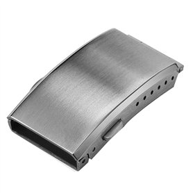 Boucle déployante avec fermoir de sécurité fraisé - Fermoir de bracelet de rechange en acier inoxydable - 22 mm
