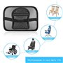 Widybord Support Dorsal en pour Chaise de Bureau, Soutien Lombaire et Chaise avec Sangle élastique pour soulager Les douleurs du