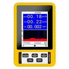 TYREE Geiger Compteur Détecteur de Radiation Nucléaire avec Écran LCD Dosimètre Détecteurs Beta Gamma X-Ray Testeur Portable