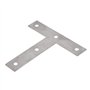 Lanko Lot de 5 équerres plates en forme de T 80 mm x 80 mm