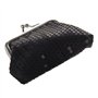 Porte-Monnaie a Paillettes Mini Portefeuille de Boucle pour Femmes (Noir)
