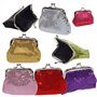 Porte-Monnaie a Paillettes Mini Portefeuille de Boucle pour Femmes (Noir)