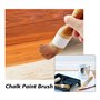 Jikoiuty Lot de 3 pinceaux de peinture à la craie et à la cire pour peinture acrylique, pochoir, pinceaux pour meubles en bois, 