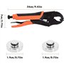 KACPLY Ensemble d'accessoires pour housses de bateau - Pinces réglables pour boutons pression