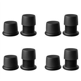 SOFORFREEM 8 x Rehausseurs de Lit Réglables Rehausseurs de Meubles Robustes Canapé Table Canapé ÉLévateur de Sol - Noir