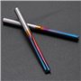 Jufjsfy 10pcs 3.175 Fraise d'Extrême Droite Revêtement de Bec Bleu 2 Fraise de Carbure de Flûte Fraise pour MDF Plastique Bit