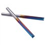 Jufjsfy 10pcs 3.175 Fraise d'Extrême Droite Revêtement de Bec Bleu 2 Fraise de Carbure de Flûte Fraise pour MDF Plastique Bit